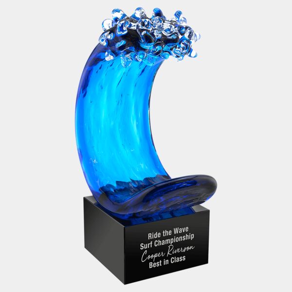 8 1/2" Wave Art Glass Thumbnail