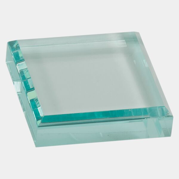 3" x 3" Jade Acrylic Paperweight Thumbnail