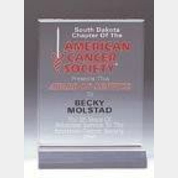 4 1/2" x 5 1/2" Rectangle Acrylic (Base not included) Thumbnail