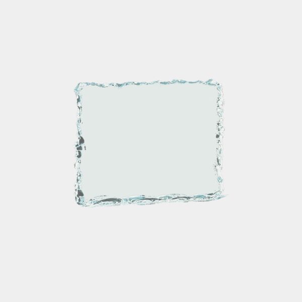 5 1/2" x 5 1/4" Crushed Ice Jade Acrylic-Upright Only Thumbnail