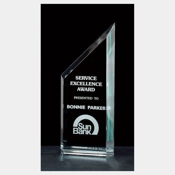 3 1/2" x 9" Zenith Series Jade Acrylic Free Standing Award Thumbnail