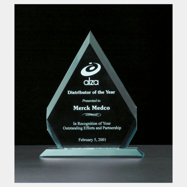 9 1/8" x 11 1/4" Diamond Series Jade Acrylic Award Thumbnail