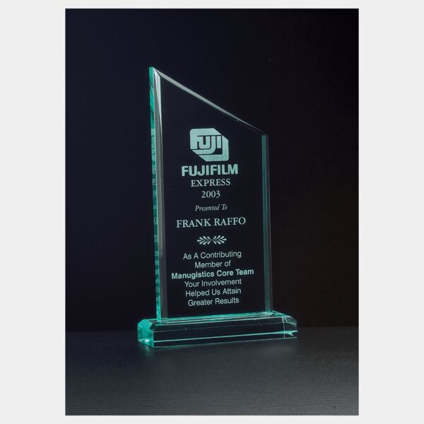 4 3/4" x 8 3/4" Zenith Series Jade Acrylic Award Thumbnail