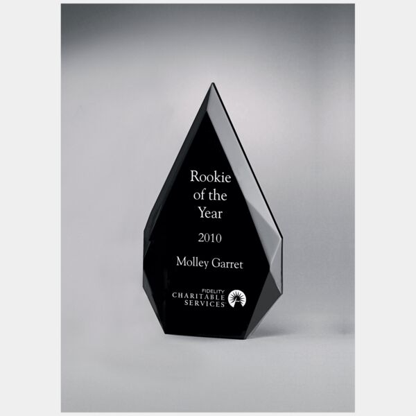 4 1/4" x 7 7/8" Flame Series Freestanding Acrylic with Silkscreened Back Thumbnail