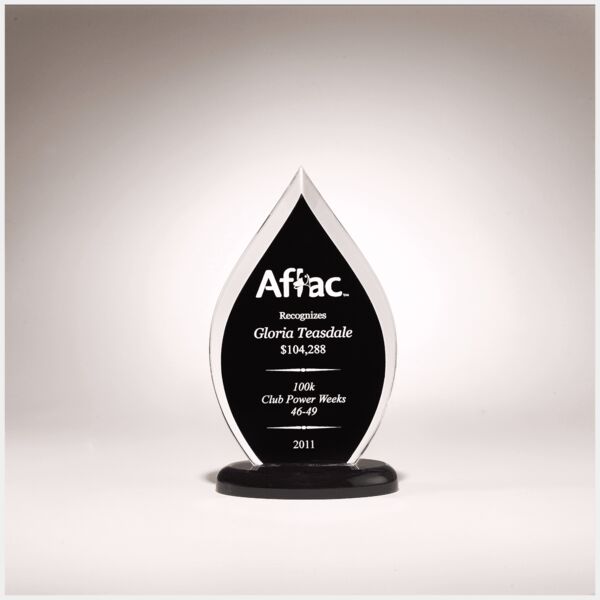 4 1/2" x 7 3/4" Flame Series Acrylic with Silk Screened Back Thumbnail