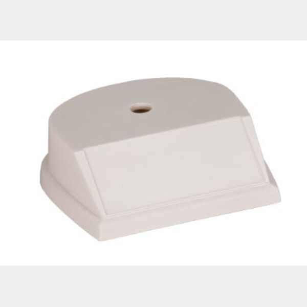 3 3/4" x 3 3/4" Centerhole Countersunk Big Plate Rounded Plastic Base Thumbnail