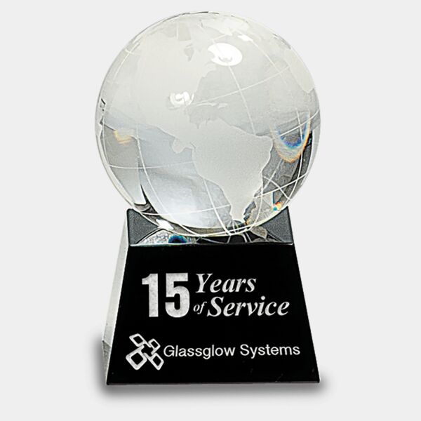 3" Crystal Globe on Base Thumbnail