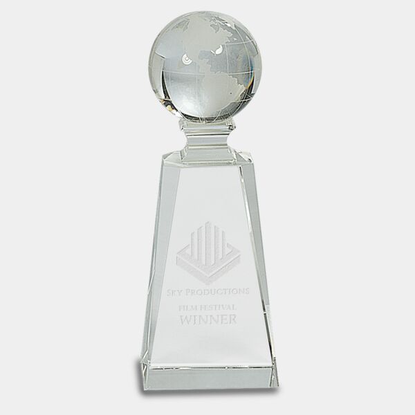 7 3/4" Crystal Globe on Tower Thumbnail