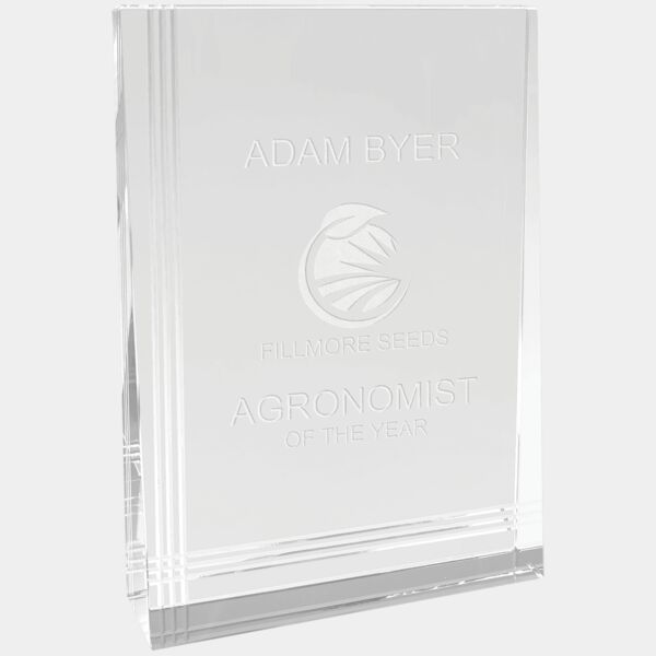 5 1/2" x 8" Crystal Wedge Thumbnail