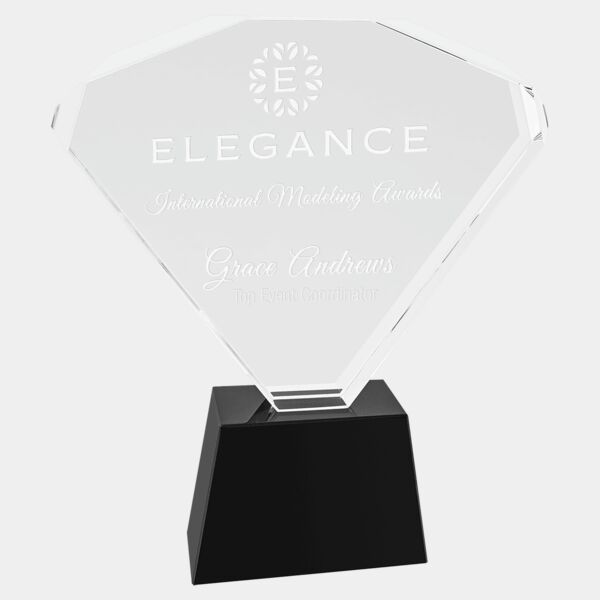 8" Crystal Fan with Base Thumbnail