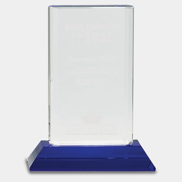 7 3/4" Crystal Cylinder on Pedestal Base Thumbnail