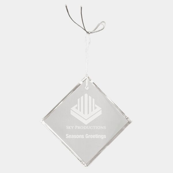 3" Crystal Diamond Ornament Thumbnail