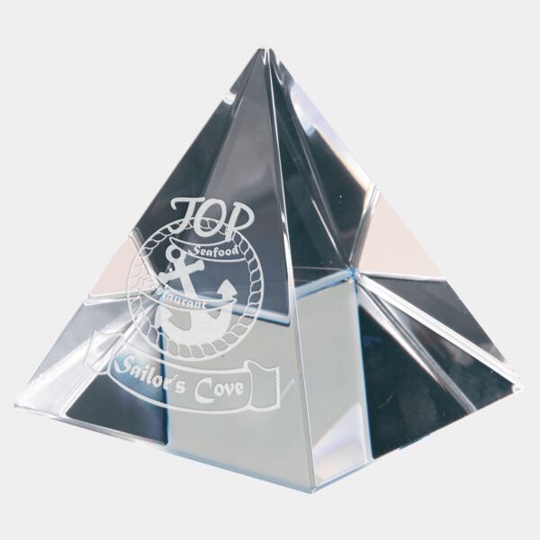 2 3/8" x 2 3/8" x 2 3/8" Crystal Pyramid Thumbnail