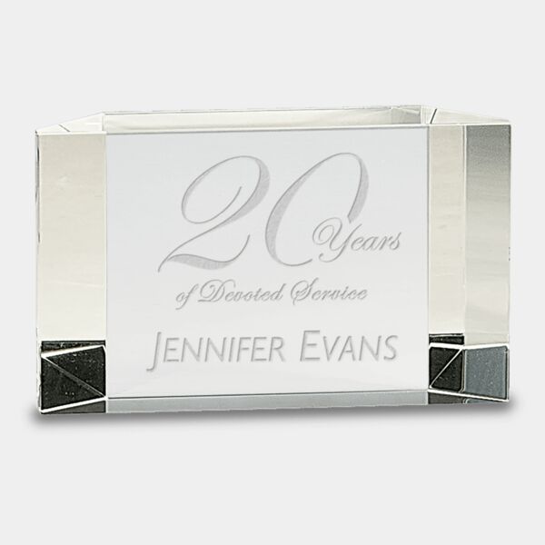 5" x 3" Crystal Facet Block Thumbnail