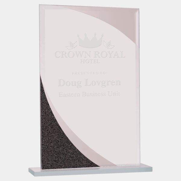 8" Rectangle Designer Glass Award Thumbnail