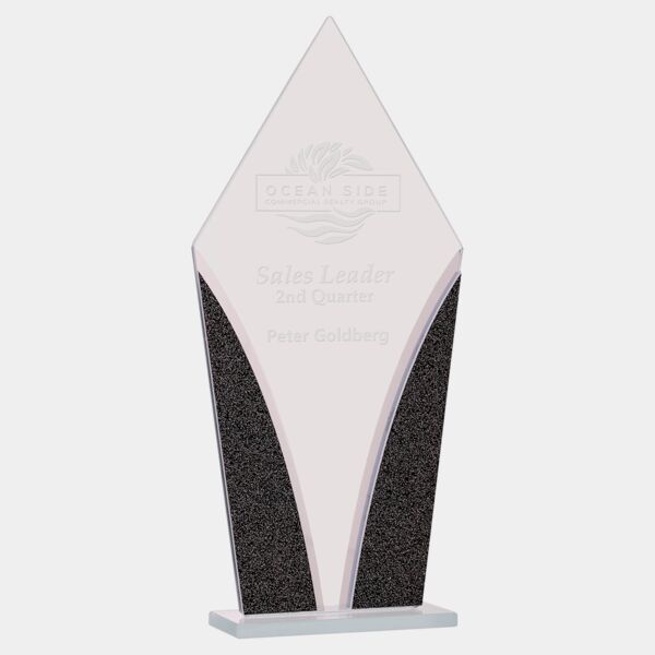 9 1/4" Diamond Designer Glass Award Thumbnail