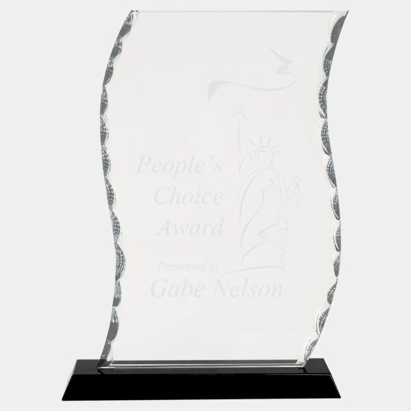 9 1/2" Scroll Facet Glass on Base Thumbnail