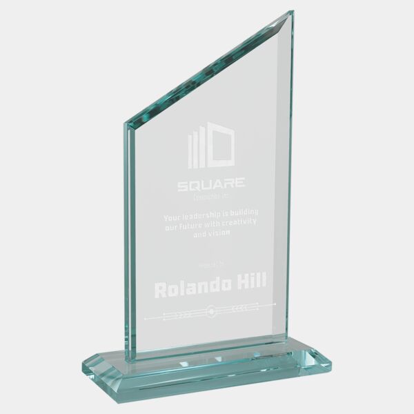 4 3/4" x 8 1/2" Zenith Series Glass Award Thumbnail