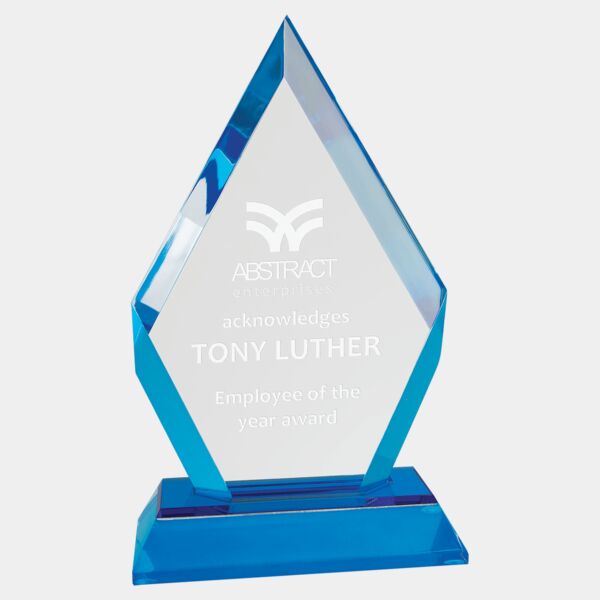 7" Frosted Base Diamond Impress Acrylic Thumbnail