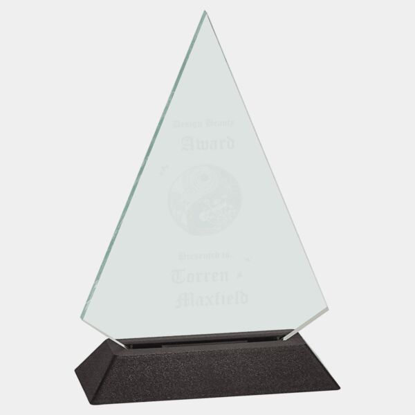 5" x 7" Jade Triangle Pop-In Acrylic (Base not included) Thumbnail