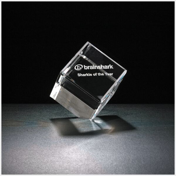 3 1/2" Cube Series, Clipped Cube Multi-Faceted Award Thumbnail
