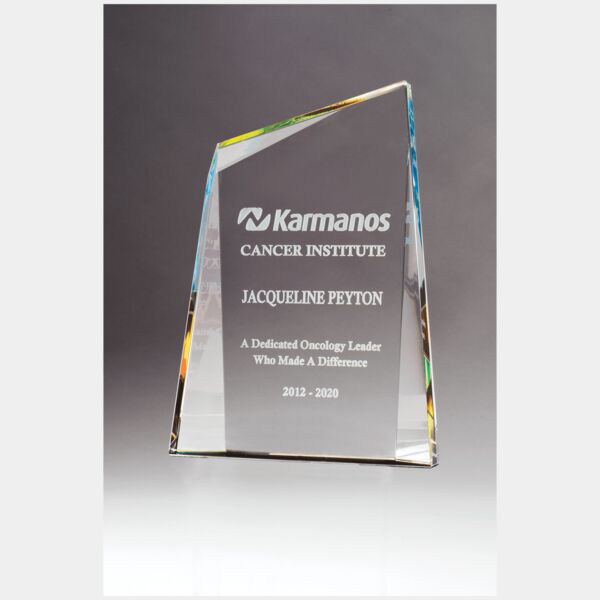 4 7/8" x 6 7/8" Zenith Series Crystal with Prism-Effect Thumbnail