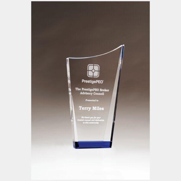 4 7/8" x 8" Contemporary Series Crystal with Crystal Bottom Thumbnail