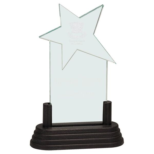 3" x 6" Jade Star Pop-In Acrylic (Base not included) Thumbnail