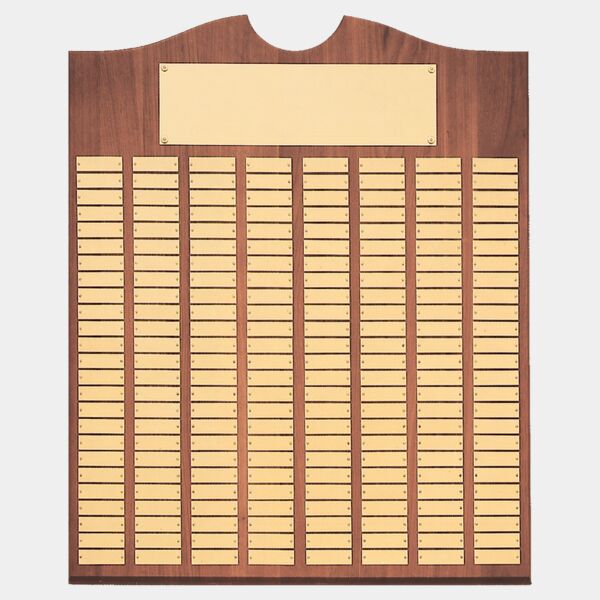 28" x 35"/Plates 7/8" x 2 3/4" American 270 Plate Perpetual Plaque with Brushed Brass Plates Thumbnail