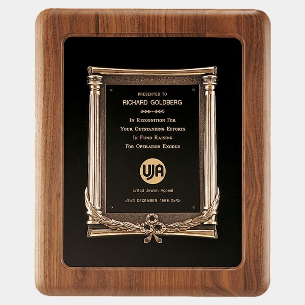 14" x 17" American Frame w/ Back/Antique Cast Frame/ Brass Plate Thumbnail