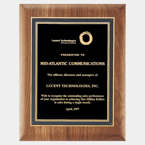 11" x 14" American Plaque with Florentine Border Textured LaserFX Plate Thumbnail