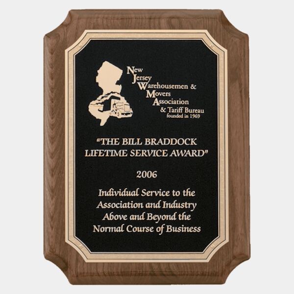 9" x 12" Airflyte Premium Piano Finish with FLorentine Border Textured LaserFX Plate Thumbnail