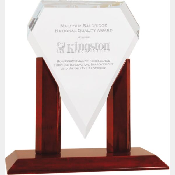 8" x 9" Royal Marquis Diamond Glass Replacement Blank Thumbnail