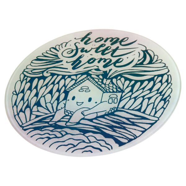 11 7/8" Round Glass Sublimatable Cutting Board Thumbnail
