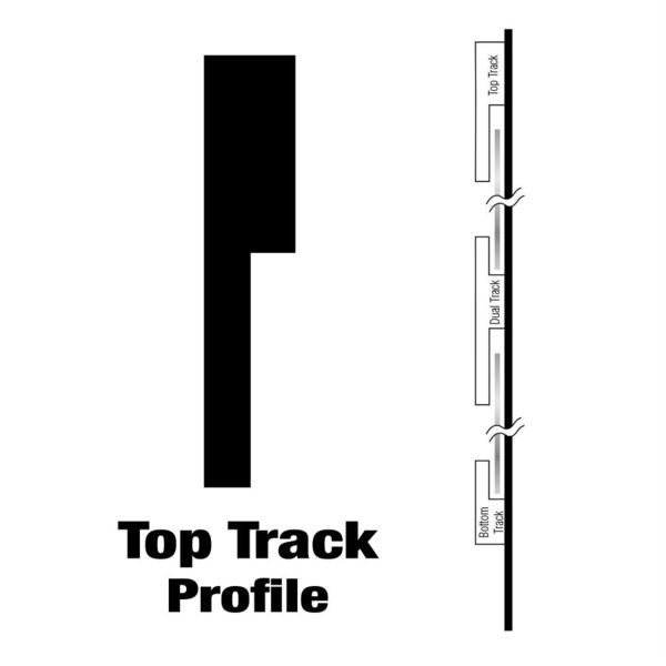 Gemini Pronto 10' Acrylic Top Profile Track for Changeable Copy Thumbnail