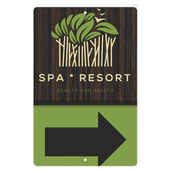 12" x 18" x .032" Sublimatable UVSub Aluminum Street Sign with 2 Holes Thumbnail