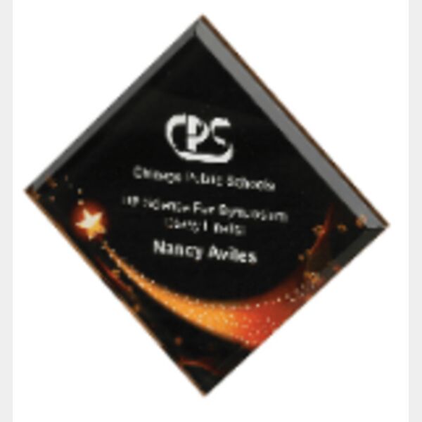 7 1/2" x 7 1/2" Star Galaxy Acrylic Plaque with Adhesvie Backing Thumbnail