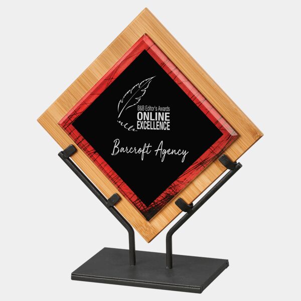 14 1/4" Galaxy Acrylic with Plaque and Iron Stand Thumbnail