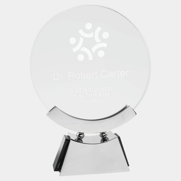 7 3/4" Round Voyager Glass with / Base Thumbnail