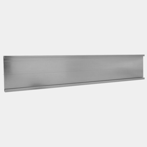 1 1/2" x 4", Satin , Kota Pro Aluminum Wall Bracket without Mounting Holes, Fits 1/16" Thick Plastic Insert Thumbnail