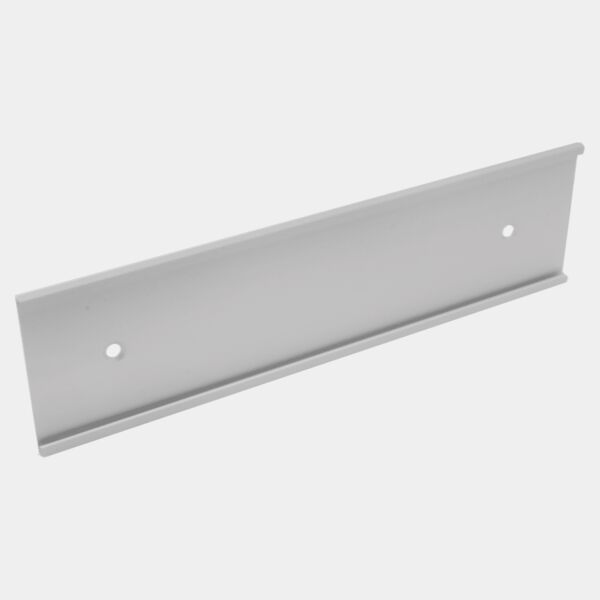 2" x 6", Satin , Kota Pro Aluminum Wall Bracket with Mounting Holes, Fits 1/16" Thick Plastic Insert Thumbnail