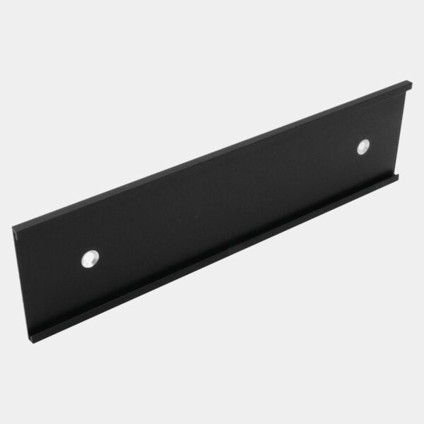 3" x 6", Kota Pro Aluminum Wall Bracket with Mounting Holes, Fits 1/8" Thick Plastic Insert Thumbnail