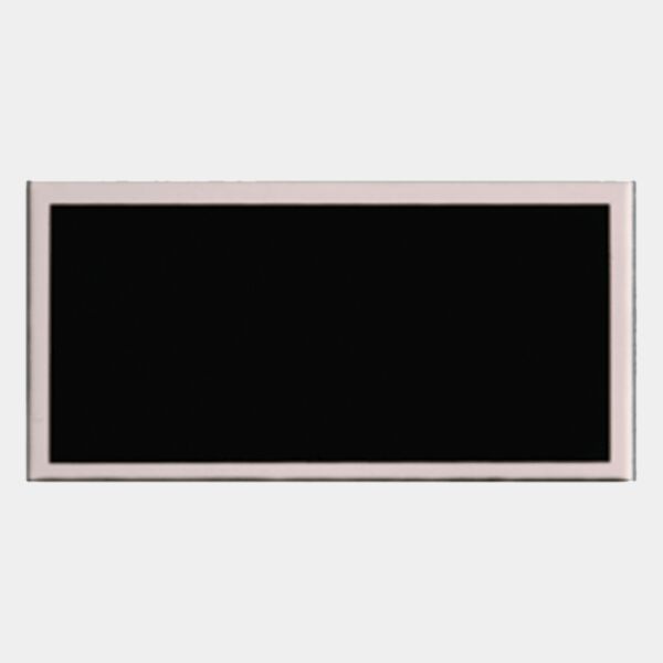 1 1/4" x 2 1/2" Laserable Aluminum Plate with Border and Adhesive on Back Thumbnail