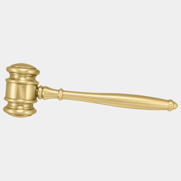 10" Metal Gavel with Stud Back Thumbnail